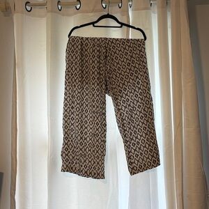 Banana Republic Black and White Patterned Pants